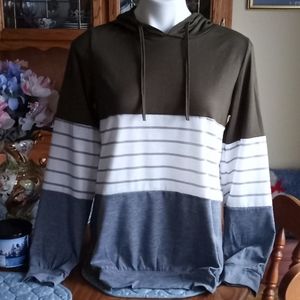 SHEIN Color Block Hoodie